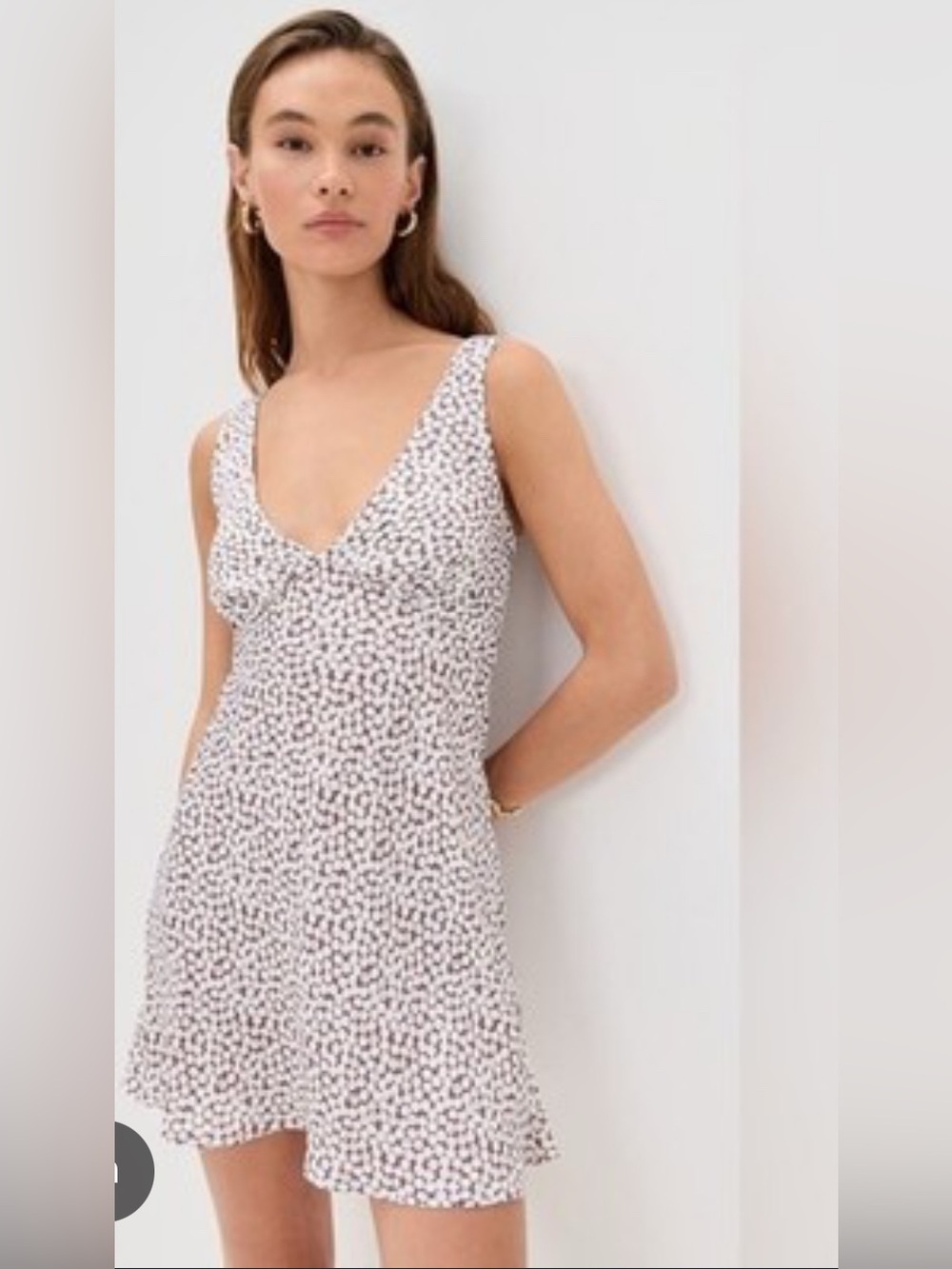 RESA Light Blue & White Floral Mini Dress - Picture 9 of 9
